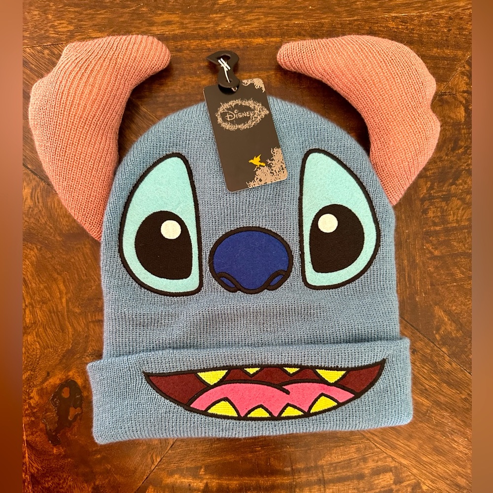 Stitch Knit Beanie NWT (Adult size)